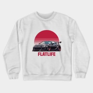 Subaru BRZ Car Art - Widebody Modified Flat Engine JDM Car Crewneck Sweatshirt